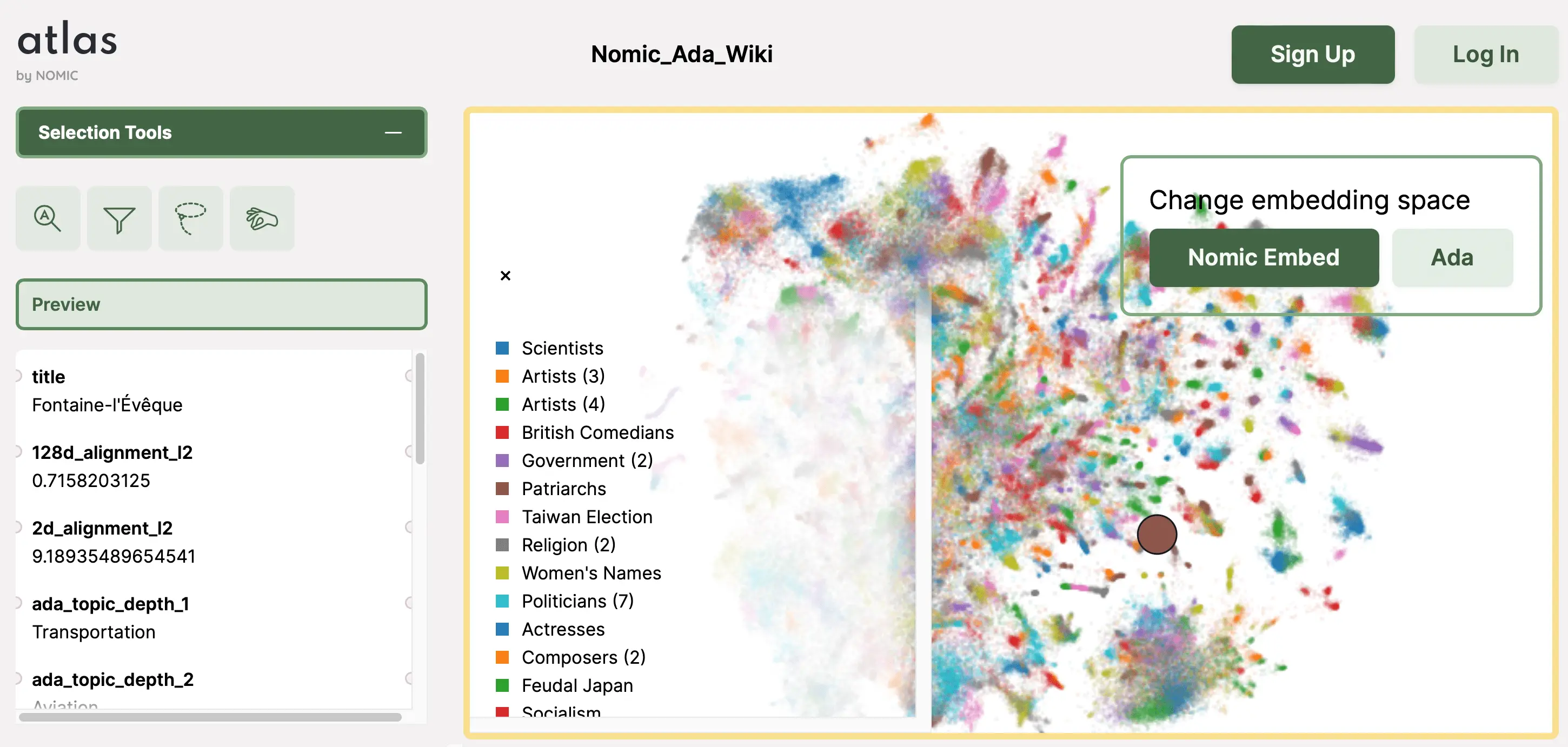 Atlas des données